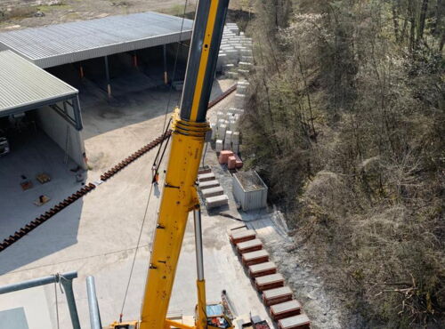 Elevatorbecher Montage