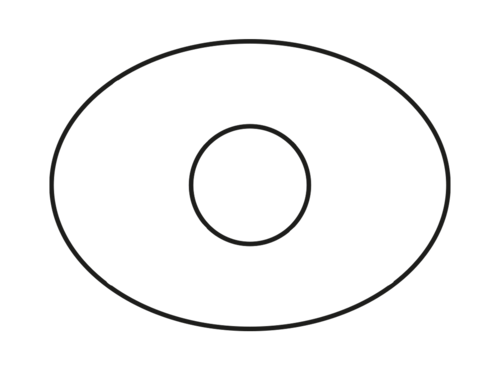 Trichter oval rund
